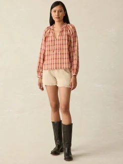Annalise Top - Sunset Gingham