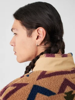 Doug Good Feather High Pile Fleece Full Zip - Desert North Star