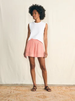 Dream Cotton Gauze Short - Coral