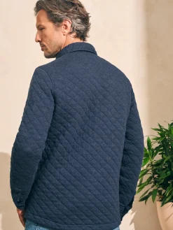 Epic Quilted Fleece CPO (Tall) - Navy Melange