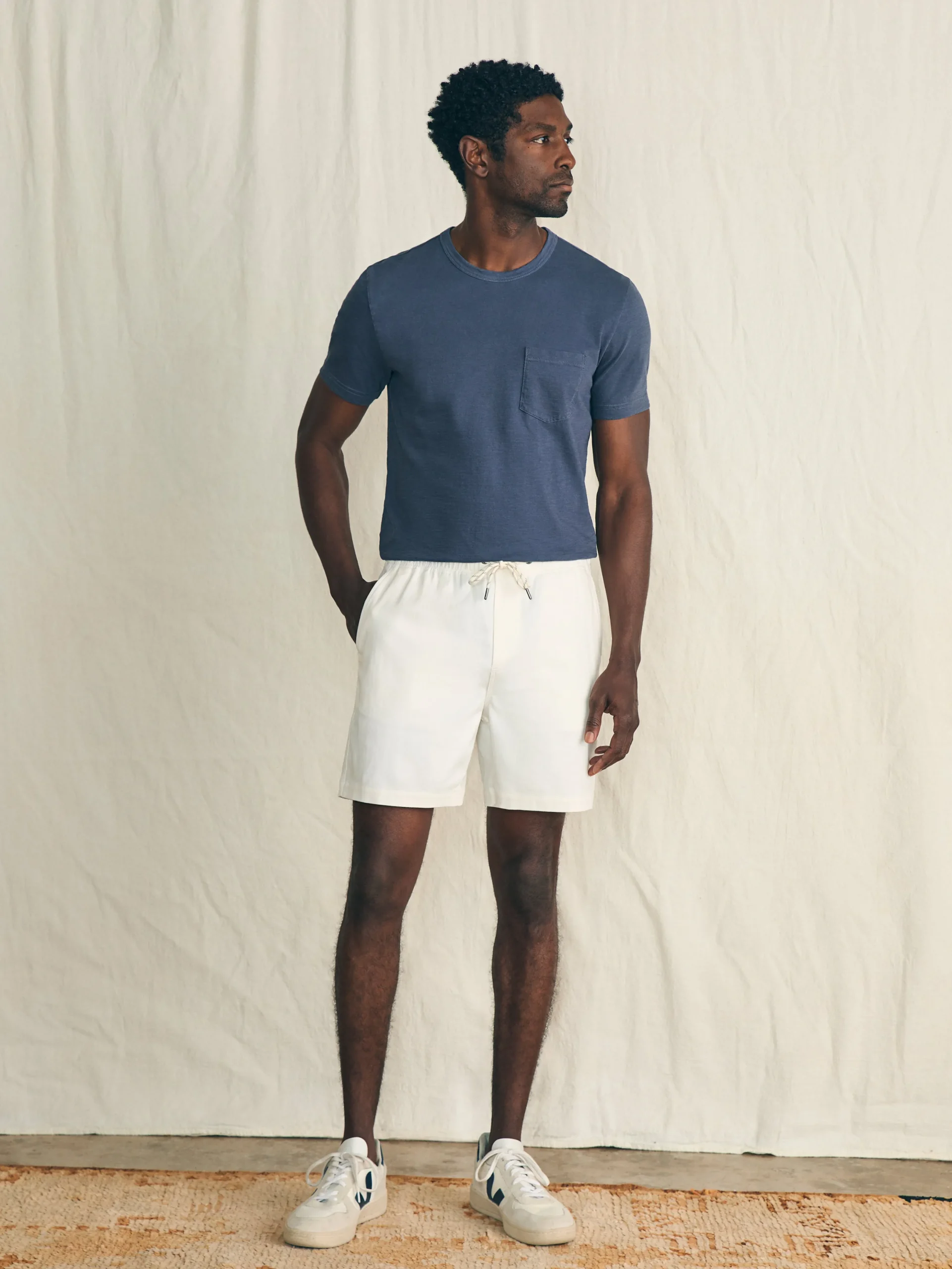 Essential Drawstring Short (6.5" Inseam) - Solar White