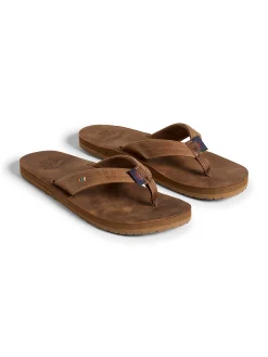Faherty X REEF Women's Drift Away Flip Flop - Dark Brown
