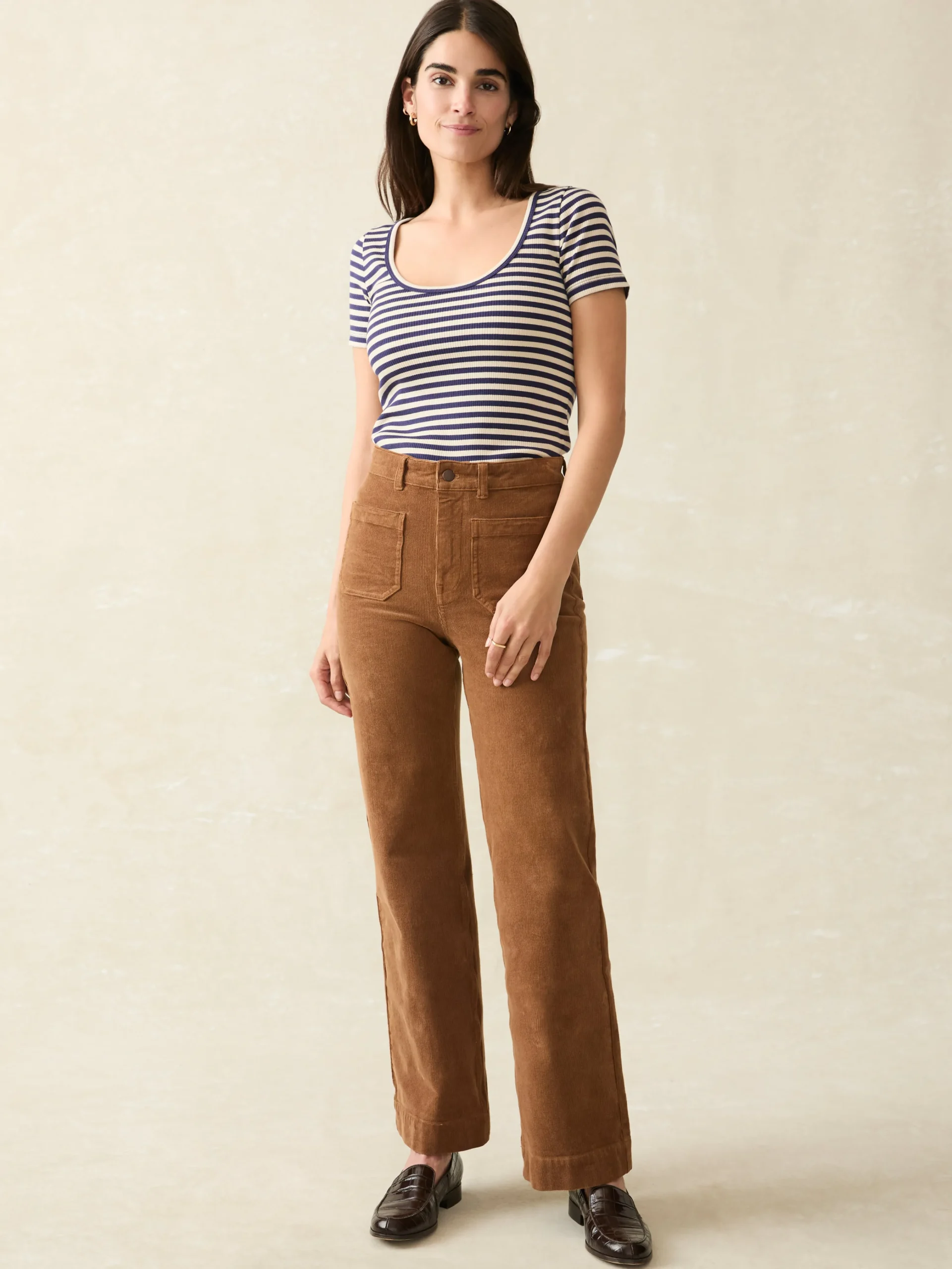 Freestyle Rib Knit Tee - Montreal Stripe