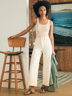 Harbor Crop Jean - White Dune Wash