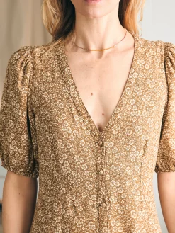 Havana Dress - Butternut Ditsy Floral