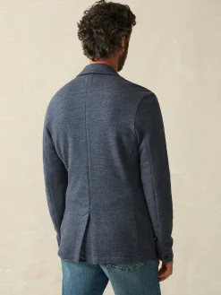 Inlet Knit Blazer (Short) - Deep Navy Melange