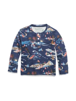 Kids Cloud Cotton Pajama Set - Navy Sea To Ski