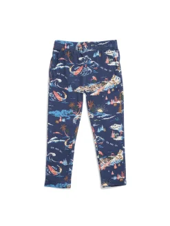 Kids Cloud Cotton Pajama Set - Navy Sea To Ski