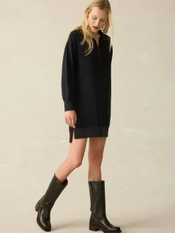 Legend™ Quarter Zip Dress - Heathered Black Twill