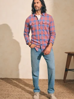 Legend™ Sweater Shirt - Rose Blue Check