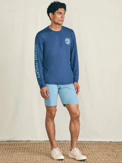 Long-Sleeve Surfrider Shorelite UPF Tee - Deep Navy