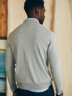 Movement™ Quarter Zip Sweater - Mineral Grey Heather