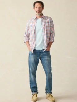 Movement™ Shirt (Tall) - Ocean Coral Plaid
