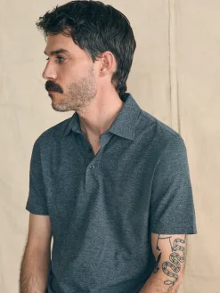 Movement™ Short-Sleeve Pique Polo Shirt - Dusty Iron Heather