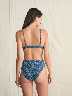 Nantucket Bikini Top - Navy Imma Floral
