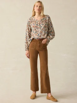 Odette Top - Ginger Maplewood Floral