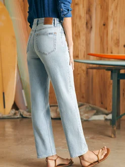Organic Cotton Slim Straight Denim - Cloudbreak Wash