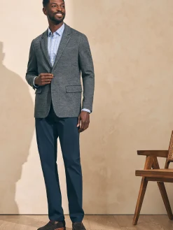 Reserve Twill Knit Blazer - Grey Marl Twill