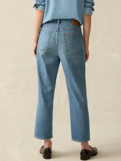 90S Crop Jean - Bluestone Wash
