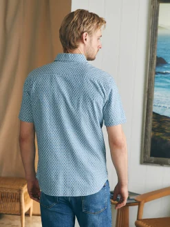 Short-Sleeve Stretch Playa Shirt - Fishscale Redux
