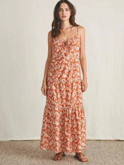 Silk Blend Sun Chaser Maxi Dress - Ginger Floral