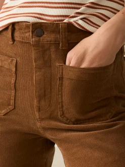 Softstretch Cord Patch Pocket Pant - Cord Brown