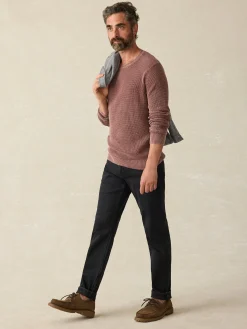 Sunwashed Crewneck Sweater - Plum Wine