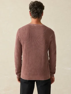Sunwashed Crewneck Sweater - Plum Wine