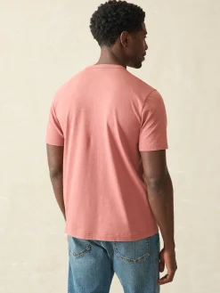 Sunwashed Pocket Tee (Tall) - Fall Red