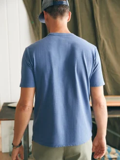 Sunwashed Pocket Tee (Tall) - Blue Horizon