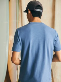 Sunwashed Tee (Tall) - Blue Horizon