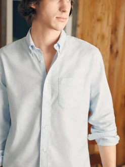 Supima Oxford Shirt (Tall) - Blue Heather